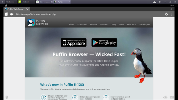 Puffin Web Browser на ПК